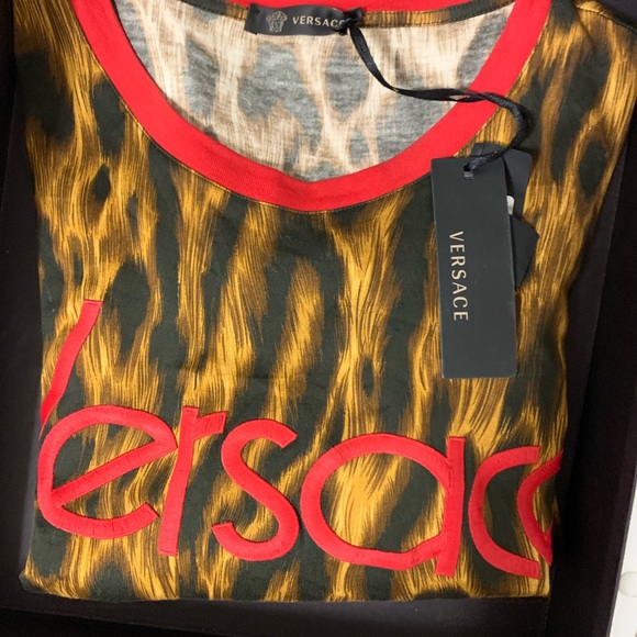 red versace shirt mens